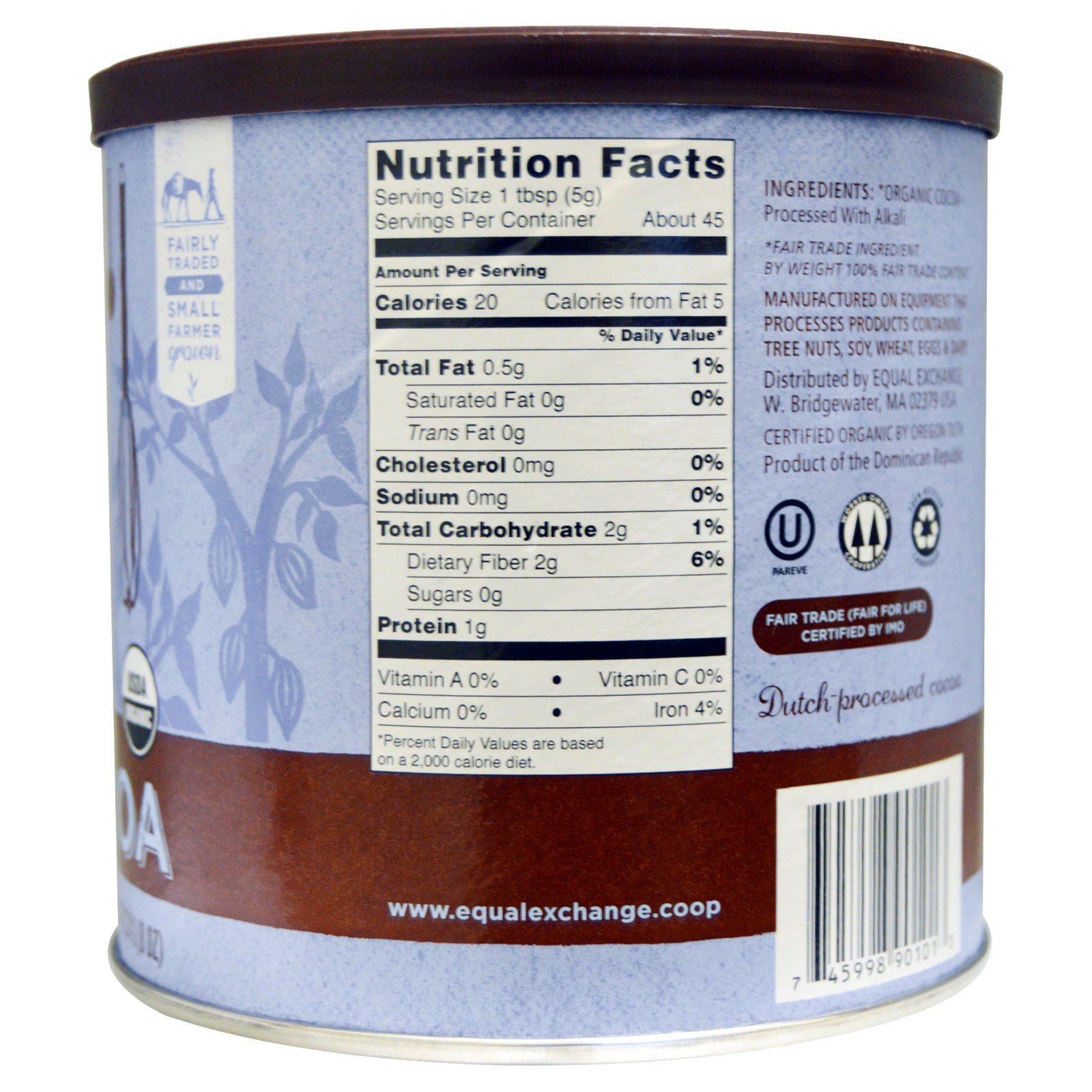 Equal Exchange, Organic Baking Cocoa, 8 oz (224 g) iHerb