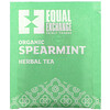 Equal Exchange‏, Organic Spearmint Herbal Tea, Caffeine-Free, 20 Tea Bags, 0.99 oz (28 g)