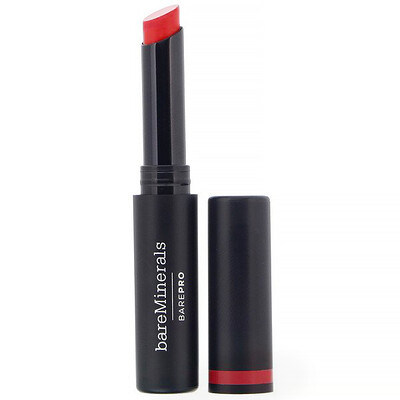 bareMinerals BAREPRO, стойкая губная помада, оттенок «Вишня», 2 г