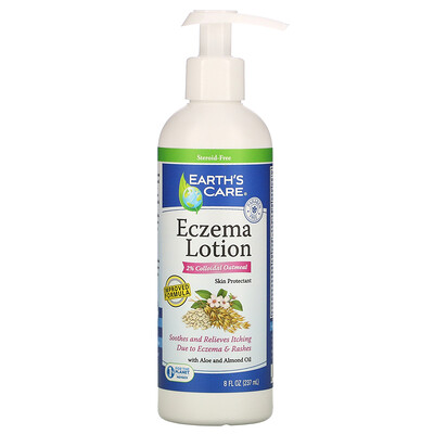 Earth's Care Eczema Lotion, 2% Colloidal Oatmeal, 8 fl oz (237 ml)