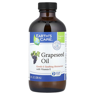 Earth's Care, Huile de pépin de raisin, 236 ml