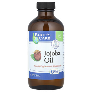 Earth's Care, 100% Pure Jojoba Oil, Cold Pressed, 8 fl oz (236 ml)