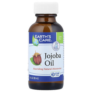 Earth's Care, Aceite de jojoba 100 % puro, prensado en frío, 30 ml (1 oz. líq.)