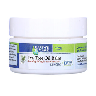 Earth's Care, 茶树精油护肤膏，0.12 盎司（3.4 克）