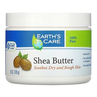 Earth's Care, Sheabutter, 100 % rein, 6 oz (170 g)