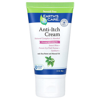 Earth's Care, Anti-Itch Cream, Anti-Juckreiz-Creme, mit Sheabutter und Mandelöl, 68 g (2,4 oz.)