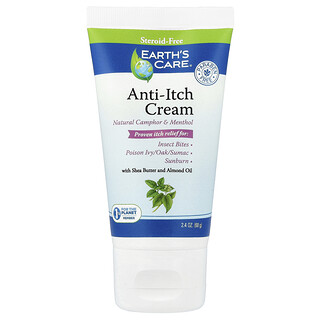 Earth's Care, крем против зуда, с маслом ши и миндальным маслом, 68 г (2,4 унции)