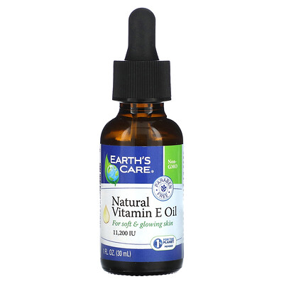 

Earth's Care Natural Vitamin E Oil 11 200 IU 1 fl oz (30 ml)