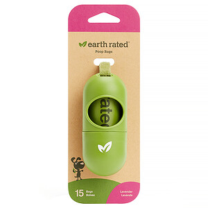 Отзывы о Earth Rated, Leash Dispenser, Dog Waste Bags, Lavender Scented, 15 Bags