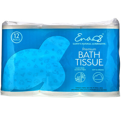 Earth's Natural Alternative Premium Bath Tissue, 12 Rolls