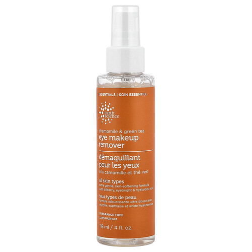 Earth Science Eye Makeup Remover, Chamomile & Green Tea, Fragrance Free, 4 fl oz (118 ml)