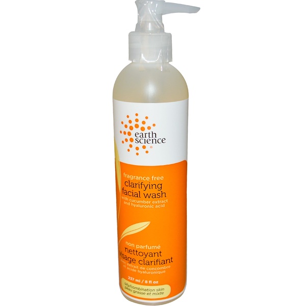 Earth Science, Klärendes Gesichtswaschgel, Ohne Geruchsstoffe, 8 fl. oz. (237 ml)