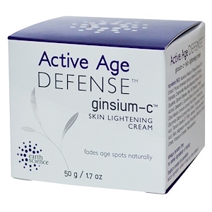 Отзывы о Ёрт саэнс, Active Age Defense, Ginsium-C, Skin Lightening Cream, 1.7 oz (50 g)