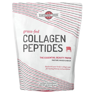 Earthtone Foods, Kolagénové peptidy z dobytka kŕmeného trávou, 454 g