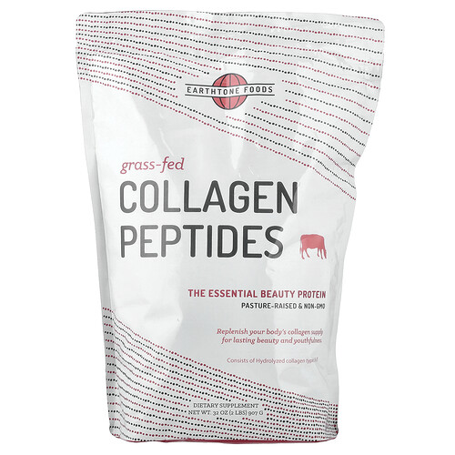 Earthtone Foods Grass Fed Collagen Peptides, 32 oz (907 g)