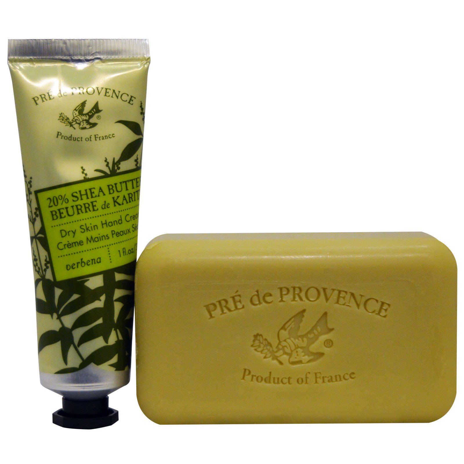 European Soaps, Shea Butter Gift Bag, Hand Cream & Soap, Verbena, 30 ml