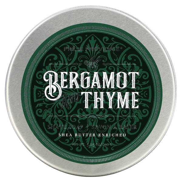 Shave Soap, Bergamot and Thyme, 5.25 oz (150 g)