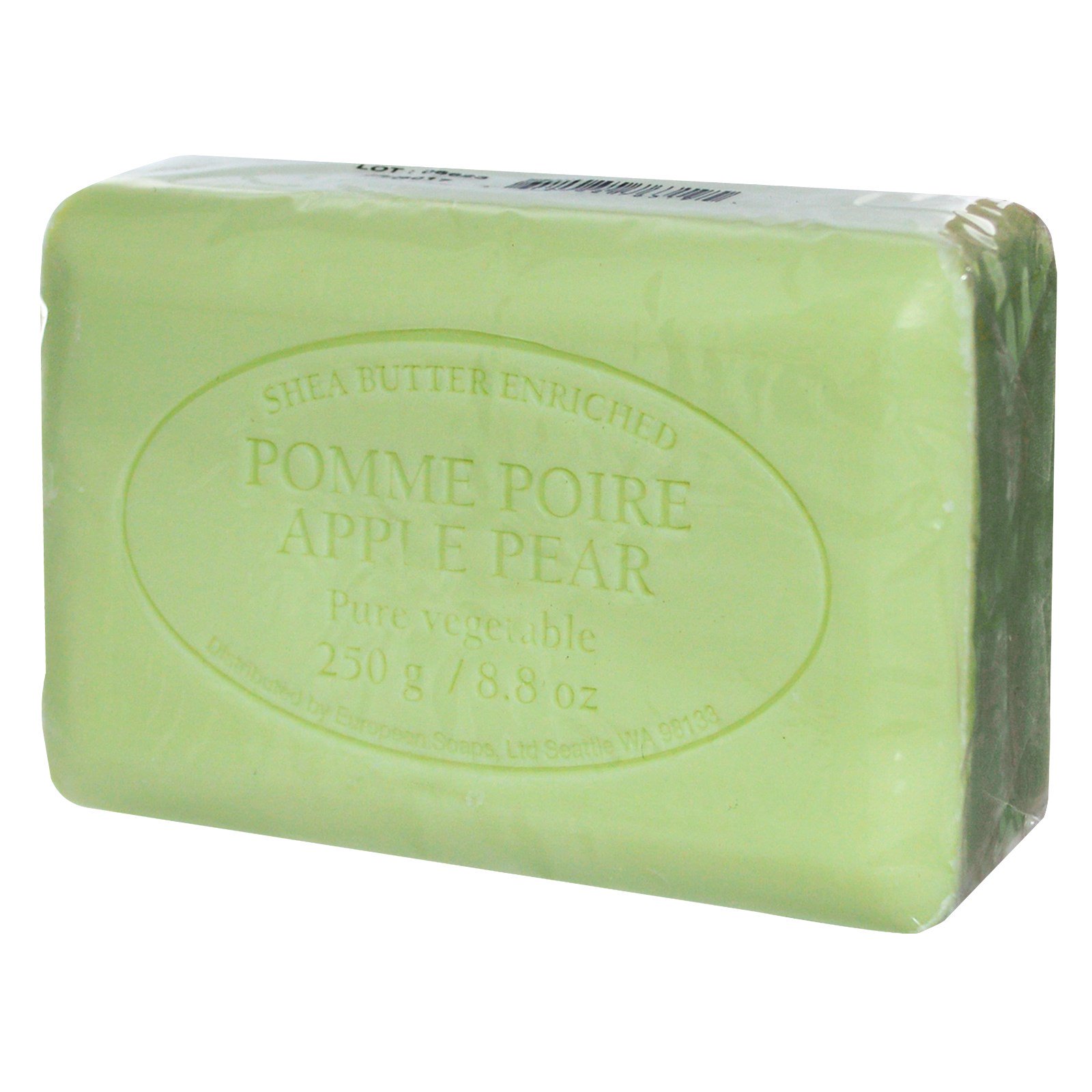 European Soaps, Pre de Provence Soap Bar, Apple Pear, 8.8 oz (250 g