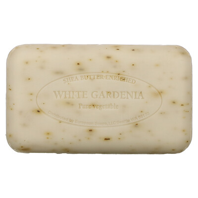 European Soaps Pre De Provence, Мыло с белой гарденией, 5.2 унции (150 г)  - купить со скидкой