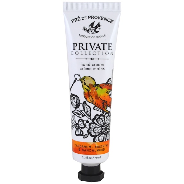 European Soaps, LLC, Pre de Provence, личная коллекция, крем для рук, кардамон, полынь и сандаловое дерево, 2,3 жидких унции (70 мл)