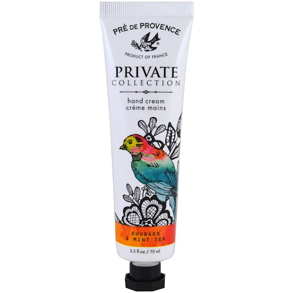 European Soaps, LLC, Pre de Provence, личная коллекция, крем для рук, ревень и мятный чай, 2,3 жидких унции (70 мл)