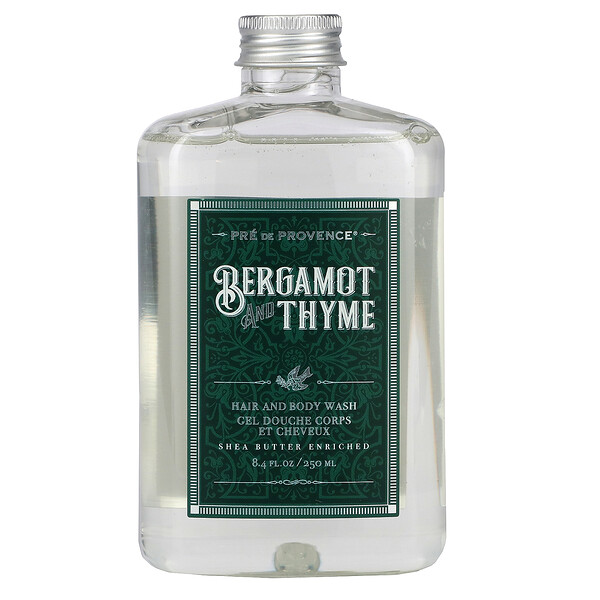 European Soaps, Hair And Body Wash, Bergamot and Thyme, 8.4 fl oz (250 ml)