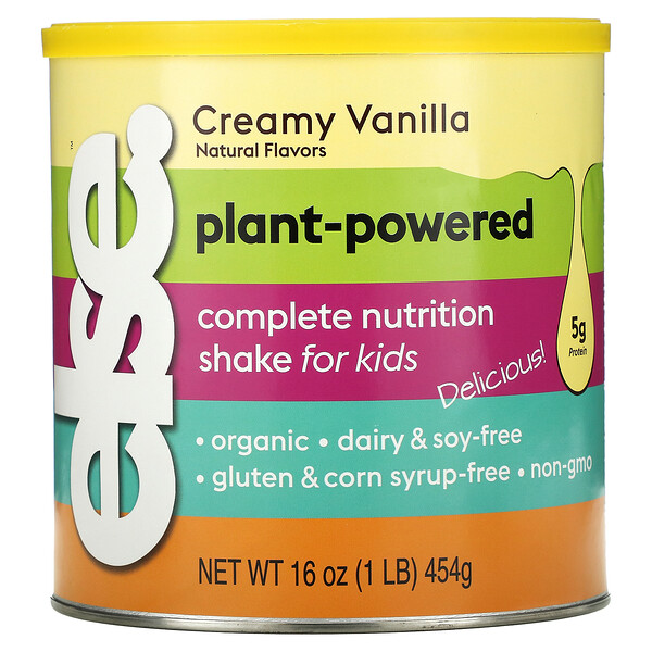 Else‏, Plant-Powered Complete Nutrition Shake For Kids, Creamy Vanilla, 16 oz (454 g)