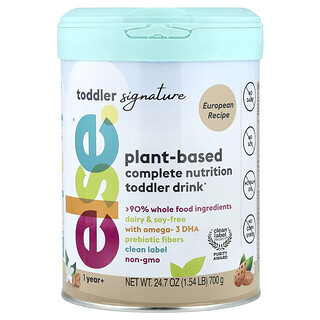 Else, Toddler Signature, Plant-Based Complete Nutrition Drink, 1 Year+, European Recipe, 24.7 oz (700 g)