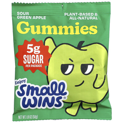 Enjoy Small Wins, Gomitas, Manzana verde ácida, 50 g (1,8 oz)