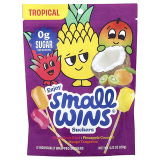 Enjoy Small Wins, サッカーズ、トロピカルフルーツ、12本、120g（4.23オンス）