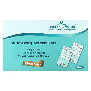Easy@Home, Prueba de detección de múltiples drogas, 5 pruebas