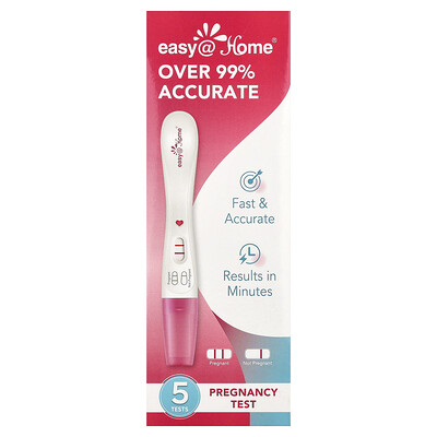 Product Image for Easy@Home, Pregnancy Test, 5 Tests