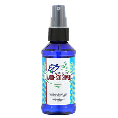 Earth's Bounty Nano-Sol Silver, Spray, 4 fl oz (118 ml)