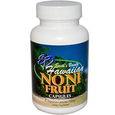 Noni Fruit, Hawaiian, 500 mg, 60 Vegetarian Capsules