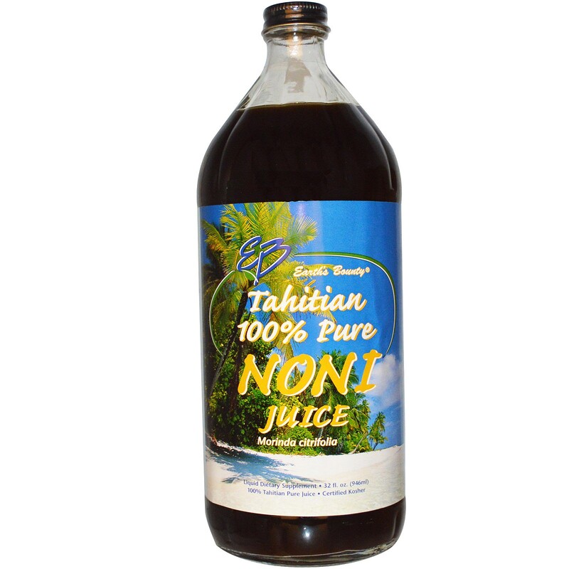Earth's Bounty, Tahitian 100 Pure Noni Juice, 32 fl oz (946 ml) iHerb