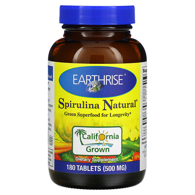 

Earthrise Spirulina Natural 500 mg 180 Tablets