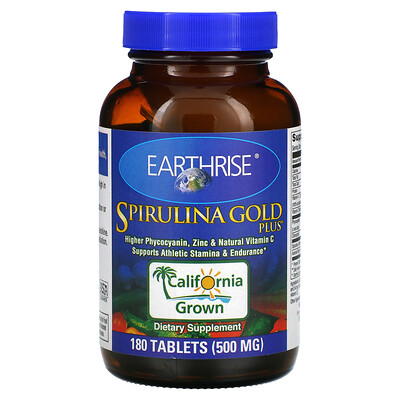 

Earthrise Spirulina Gold Plus 500 мг 180 таблеток