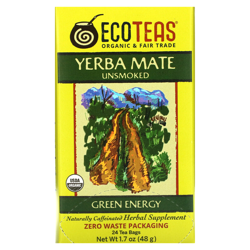 ECOTEAS Organic Unsmoked Yerba Mate Tea Bags  24 India  Ubuy