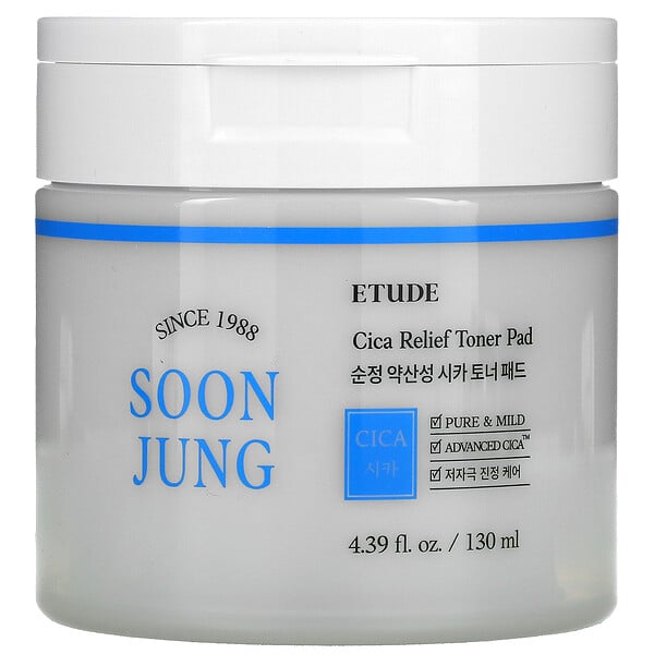 Soon Jung（スンジョン）、シカリリーフトナーパッド、130ml（4.39液量オンス）