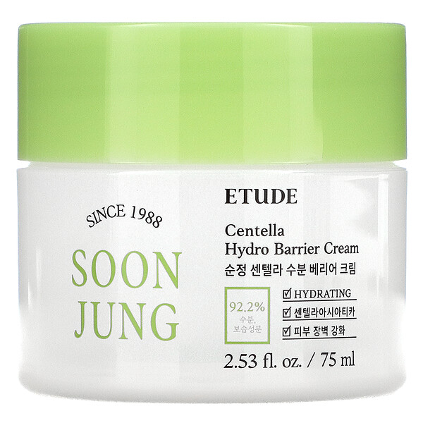 Etude, Soon Jung, гидробарьерный крем с центеллой, 75 мл (2,53 жидк. Унции)