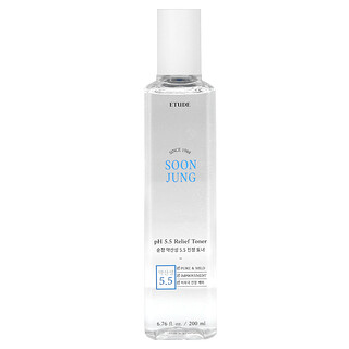 ETUDE, Soon Jung, Tónico para aliviar el pH de 5,5, 200 ml (6,76 oz. Líq.)