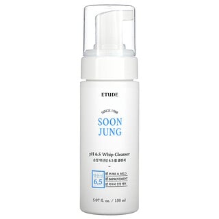 Etude, Soon Jung, Crema de limpieza batida con pH 6,5, 150 ml (5,07 oz. líq.)