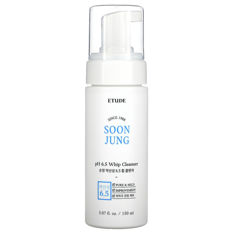 Etude, Soon Jung, pH 6.5 Whip Cleanser, 5.07 fl oz (150 ml) iHerb