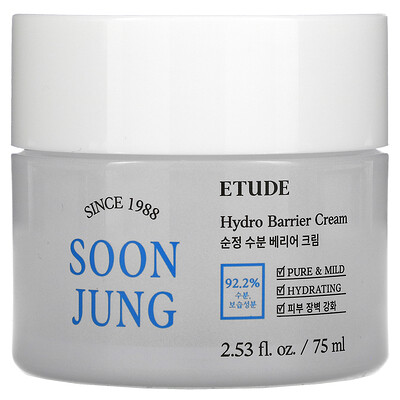 Etude Soon Jung, Гидробарьерный крем, 2,53 жидкой унции (75 мл)