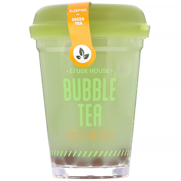 Etude House, Bubble Tea Sleeping Pack, Green Tea, 3.5 oz (100 g) iHerb