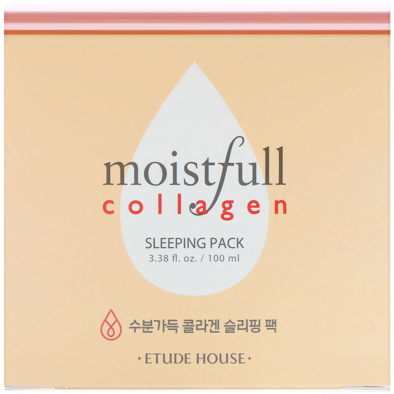Etude House, Moistfull Collagen Sleeping Pack, 3.38 fl oz (100 ml) iHerb