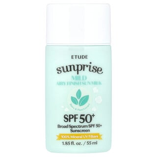 ETUDE, Sunprise, Mild Airy Finish Sun Milk, SPF 50+, 1.85 fl oz (55 ml)