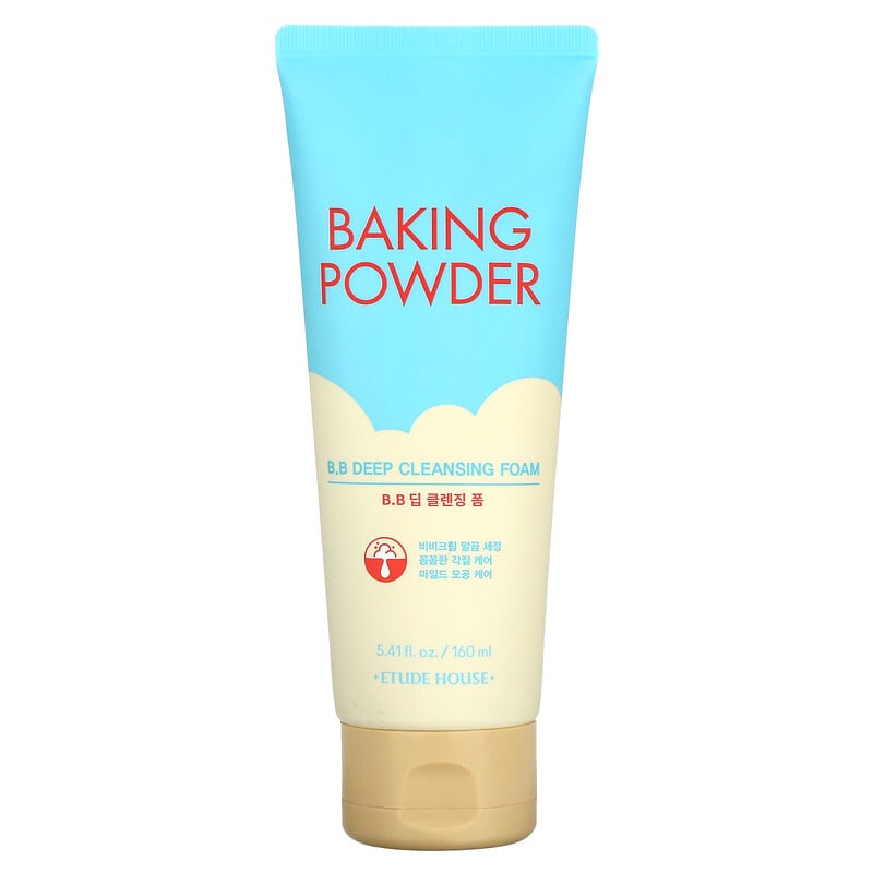 Etude, Baking Powder, B.B Deep Cleansing Foam, 5.41 Fl Oz (160 Ml) - IHerb