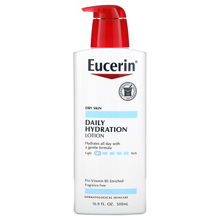 Eucerin, Hidratação Diária, Loção, Sem Perfume, 16.9 fl oz (500ml)