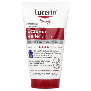 Eucerin, Baby, крем против экземы для детей, без отдушки, 141 г (5 унций)
